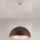 Lestenec na vrvici ELIANO 1xE27/60W/230V pr. 50 cm rjava/zlata