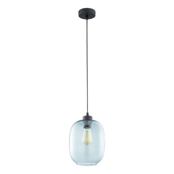 Lestenec na vrvici ELIO 1xE27/15W/230V moder