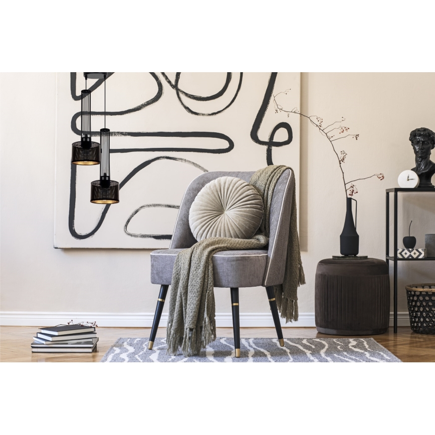Lestenec na vrvici ELIS 2xE27/60W/230V premer 30 cm