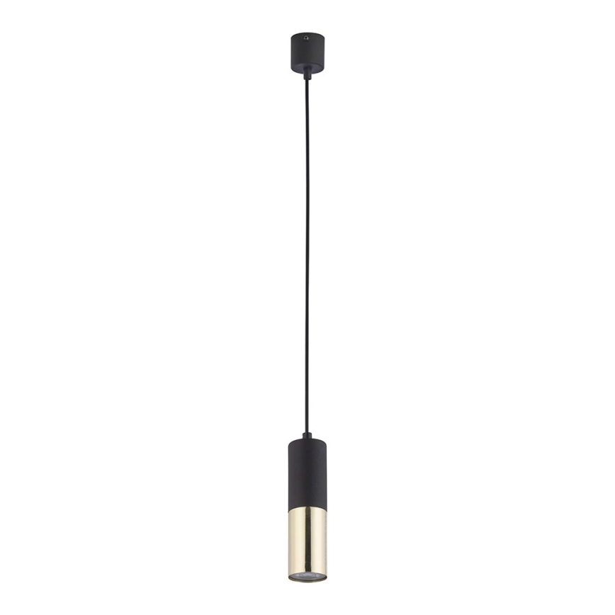 Lestenec na vrvici ELIT 1xGU10/10W/230V črn