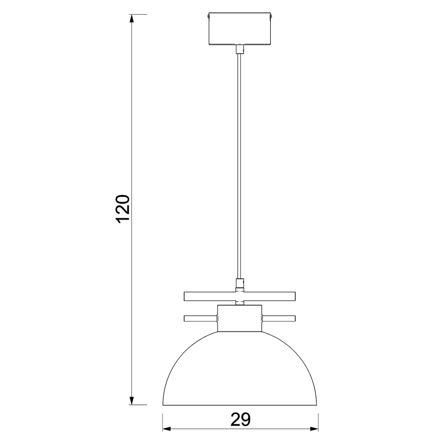 Lestenec na vrvici ESTATE 1xE27/15W/230V modra