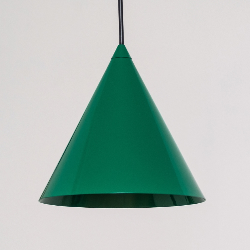 Lestenec na vrvici ETNA 1xE27/15W/230V pr. 18,5 cm zelen