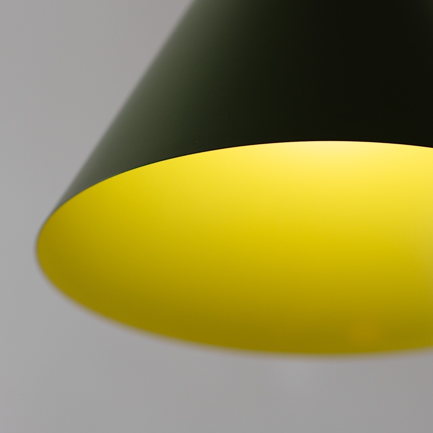 Lestenec na vrvici ETNA II 1xE27/15W/230V, premer 25 cm, zelen