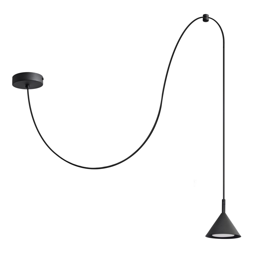 Lestenec na vrvici ETNA LONG 1xGX53/15W/230V črna