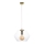 Lestenec na vrvici EVEL 1xE27/60W/230V zlat