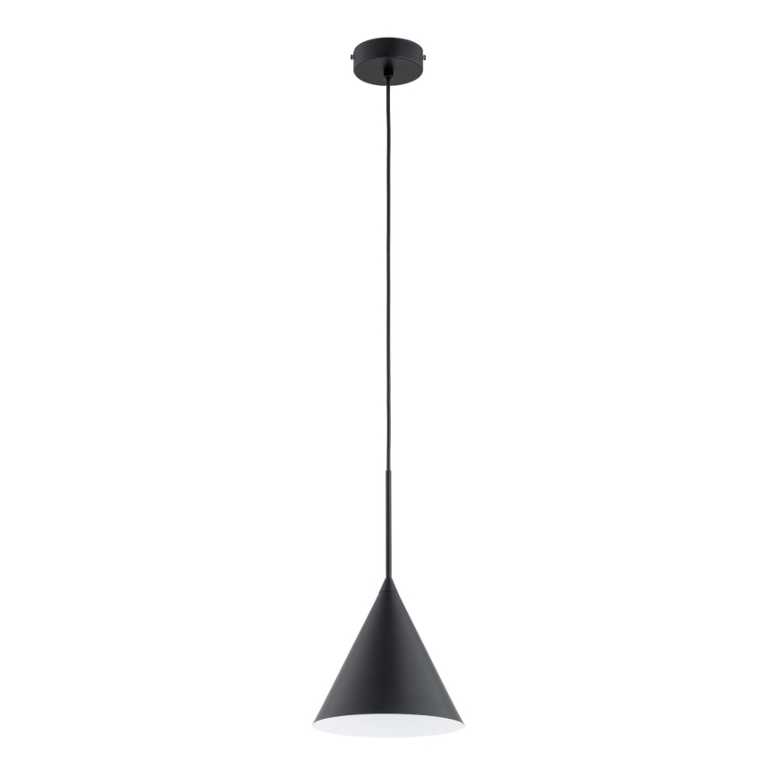 Lestenec na vrvici FABO 1xE27/15W/230V črna