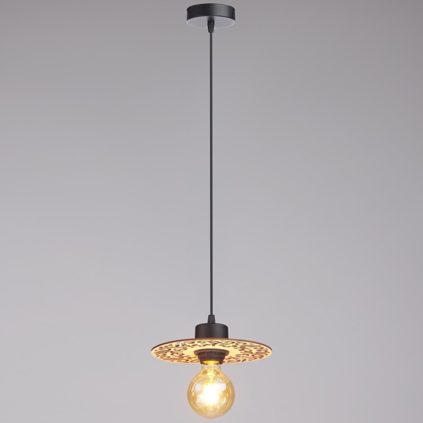 Lestenec na vrvici FALCO 1xE27/60W/230V pr. 20 cm bež