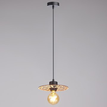 Lestenec na vrvici FALCO 1xE27/60W/230V pr. 20 cm bež