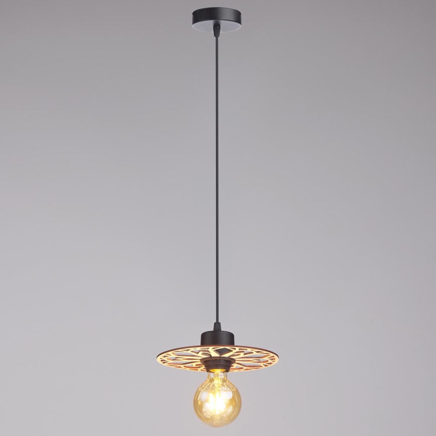 Lestenec na vrvici FALCO 1xE27/60W/230V pr. 20 cm bež