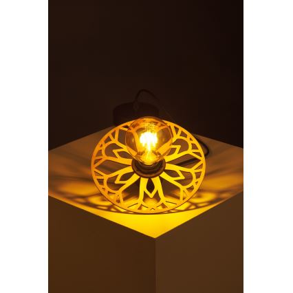 Lestenec na vrvici FALCO 1xE27/60W/230V pr. 20 cm bež