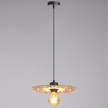 Lestenec na vrvici FALCO 1xE27/60W/230V pr. 30 cm bež