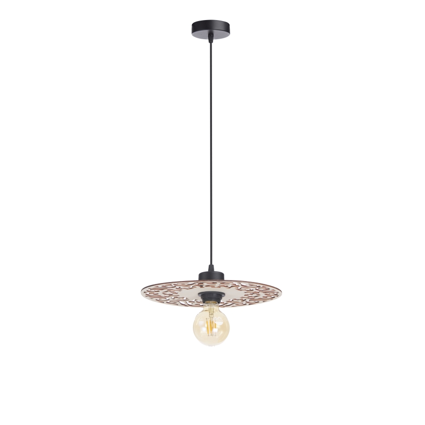 Lestenec na vrvici FALCO 1xE27/60W/230V pr. 30 cm bež