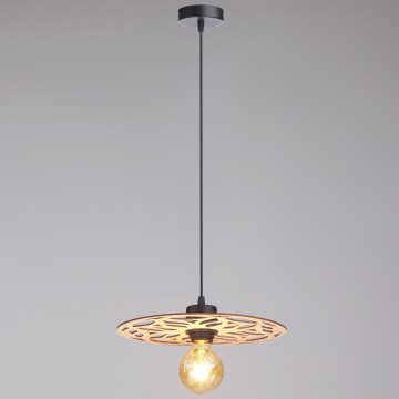 Lestenec na vrvici FALCO 1xE27/60W/230V pr. 30 cm bež