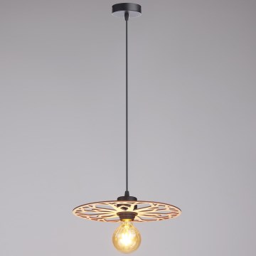 Lestenec na vrvici FALCO 1xE27/60W/230V pr. 30 cm bež