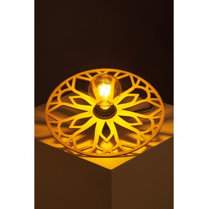 Lestenec na vrvici FALCO 1xE27/60W/230V pr. 30 cm bež