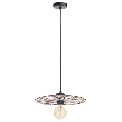 Lestenec na vrvici FALCO 1xE27/60W/230V pr. 30 cm bež