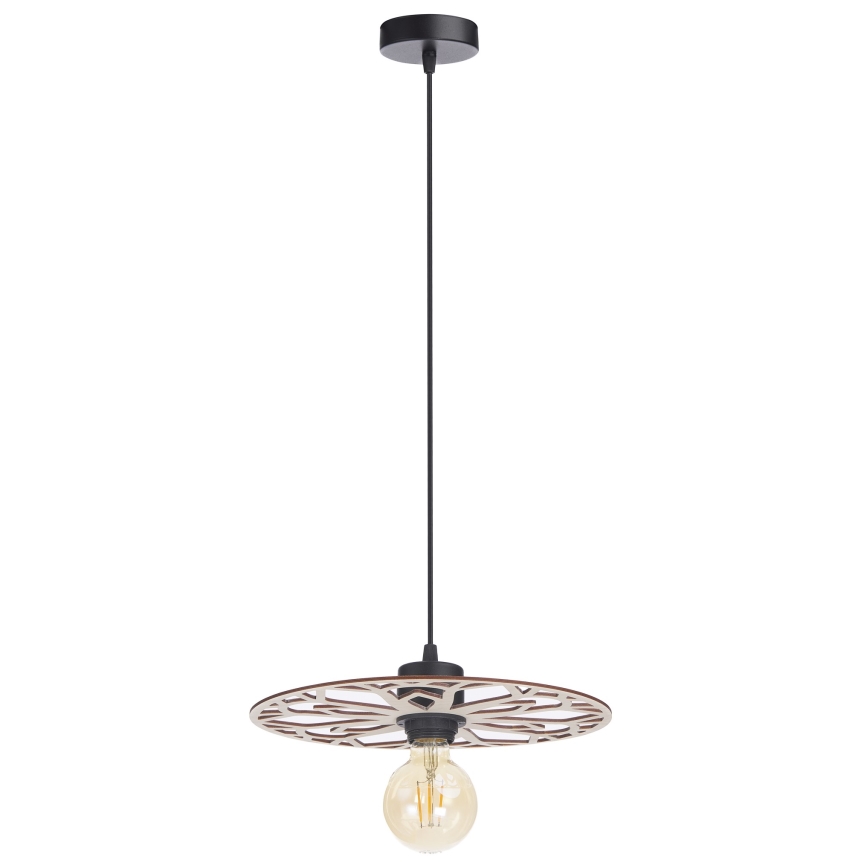 Lestenec na vrvici FALCO 1xE27/60W/230V pr. 30 cm bež