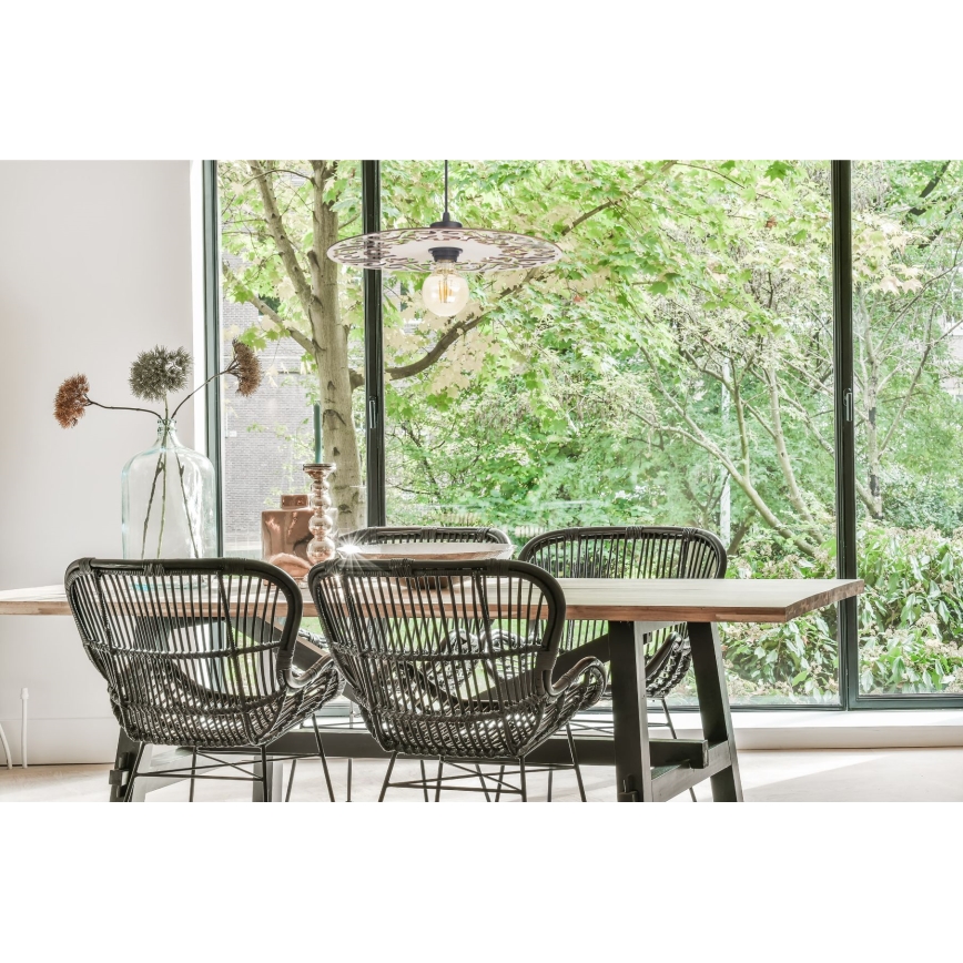 Lestenec na vrvici FALCO 1xE27/60W/230V pr. 40 cm bež