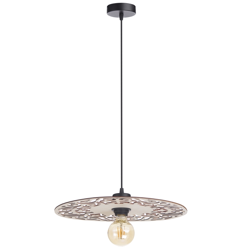 Lestenec na vrvici FALCO 1xE27/60W/230V pr. 40 cm bež