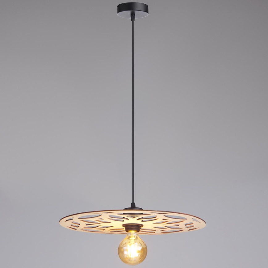 Lestenec na vrvici FALCO 1xE27/60W/230V pr. 40 cm bež