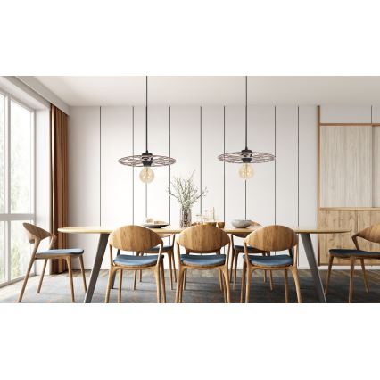 Lestenec na vrvici FALCO 1xE27/60W/230V pr. 40 cm bež