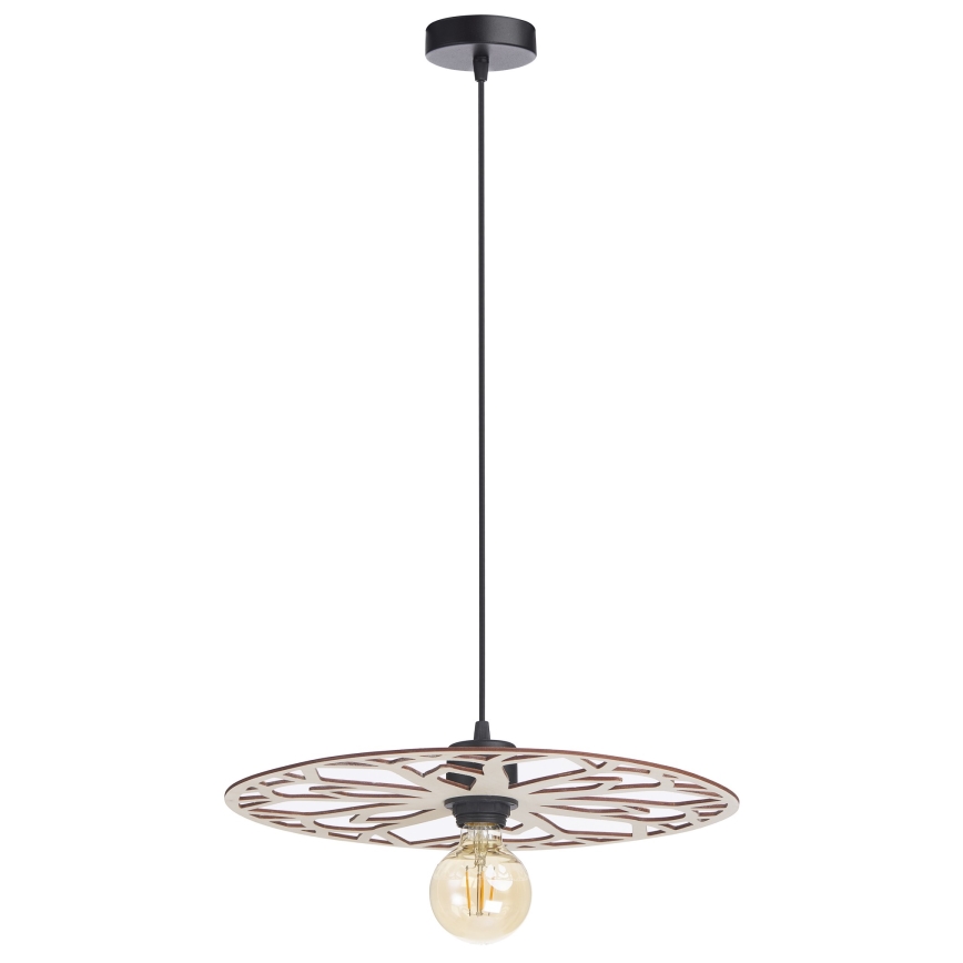 Lestenec na vrvici FALCO 1xE27/60W/230V pr. 40 cm bež