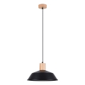 Lestenec na vrvici FANO 1xE27/15W/230V pr. 34 cm črna
