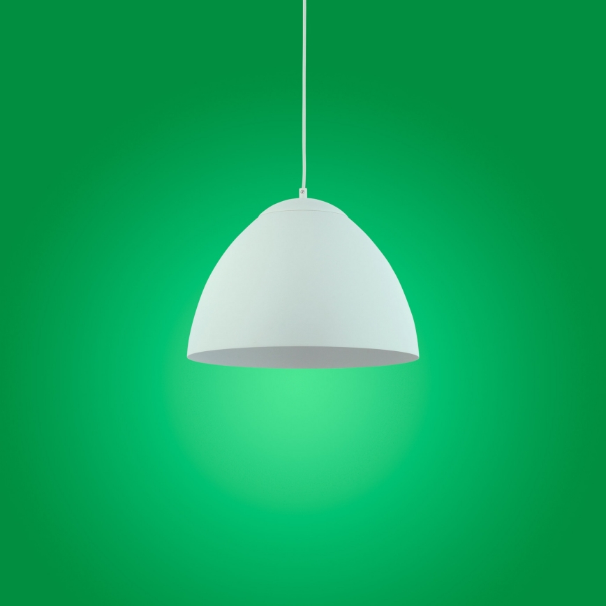 Lestenec na vrvici FARO 1xE27/60W/230V bela