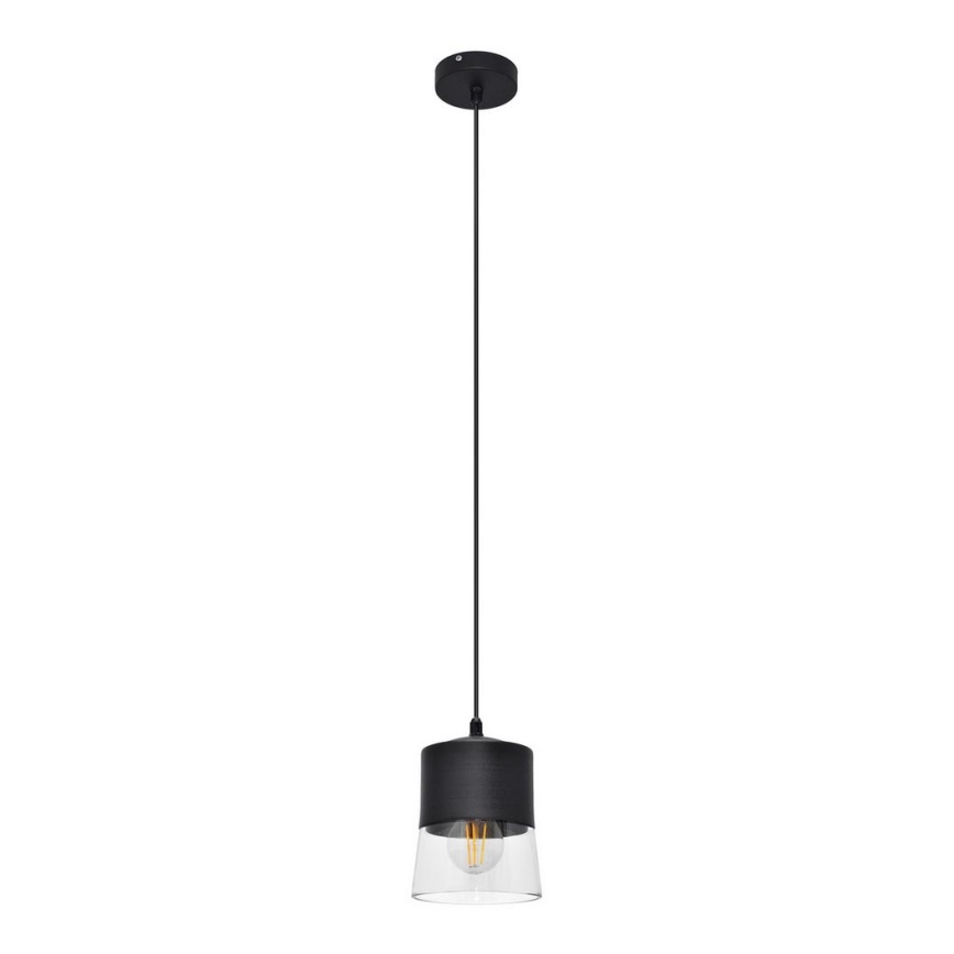 Lestenec na vrvici FERGIE 1xE27/15W/230V črna
