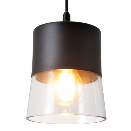 Lestenec na vrvici FERGIE 1xE27/15W/230V črna
