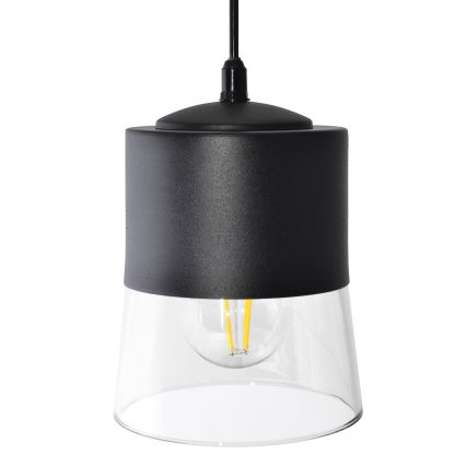 Lestenec na vrvici FERGIE 1xE27/15W/230V črna