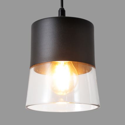 Lestenec na vrvici FERGIE 1xE27/15W/230V črna