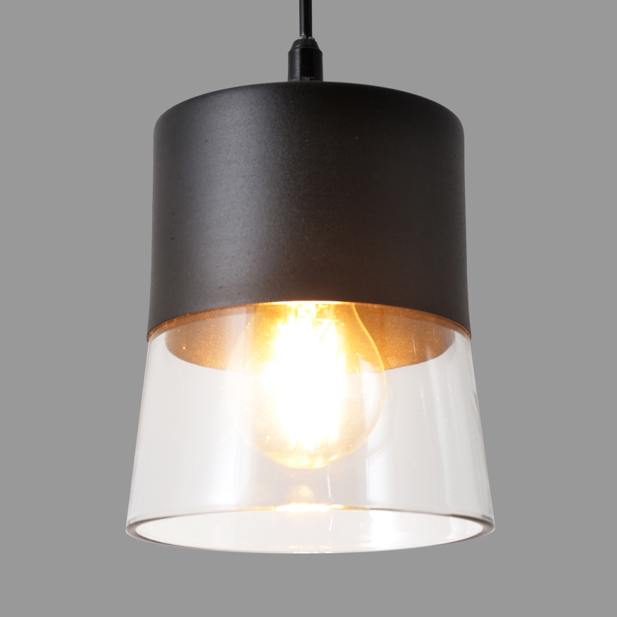 Lestenec na vrvici FERGIE 1xE27/15W/230V črna