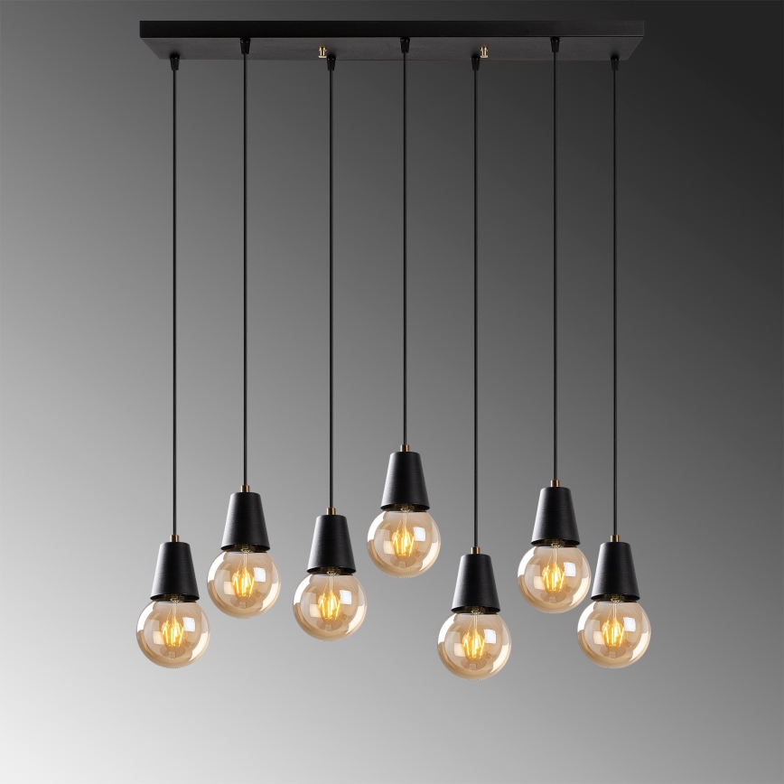 Lestenec na vrvici FES 7xE27/40W/230V