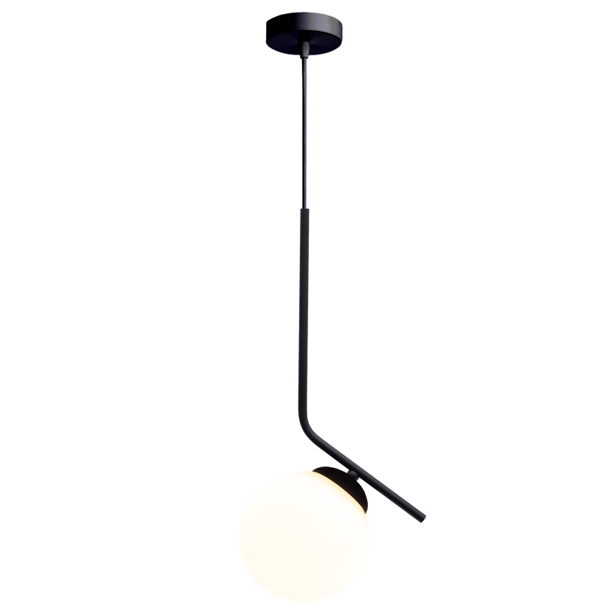 Lestenec na vrvici FIRA 1xE27/60W/230V črna