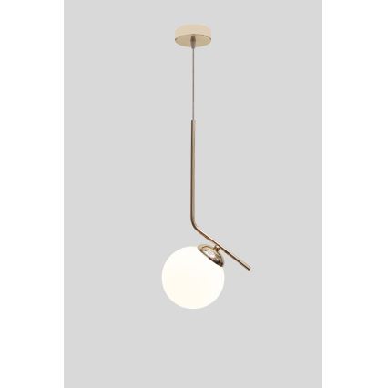 Lestenec na vrvici FIRA 1xE27/60W/230V zlata