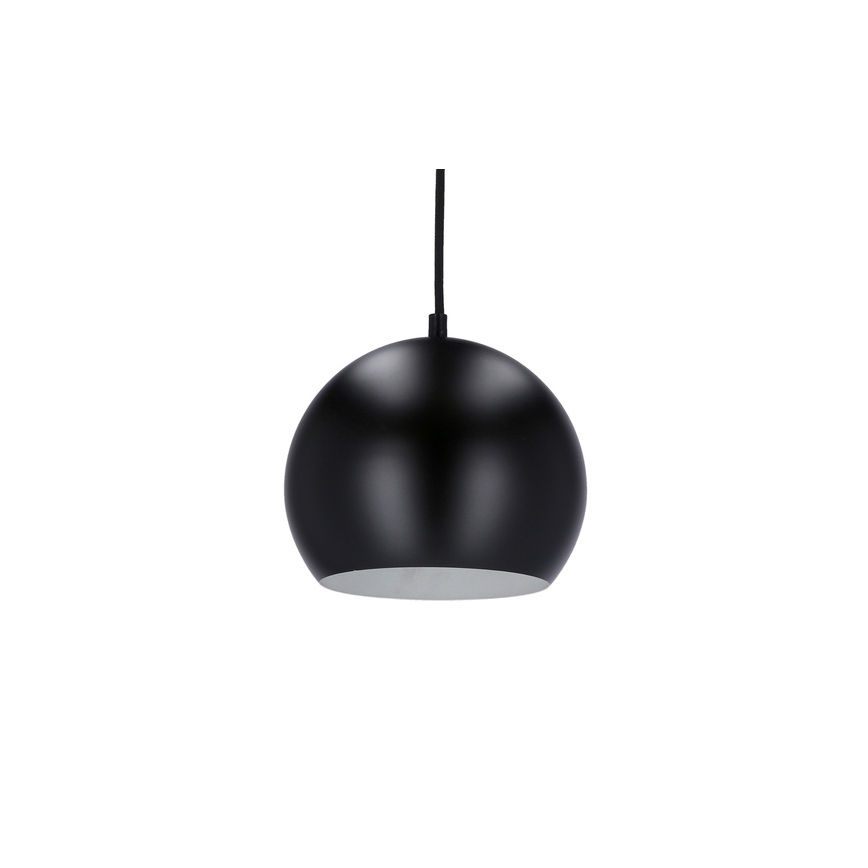 Lestenec na vrvici FLEN 1xE27/40W/230V pr. 20 cm črna