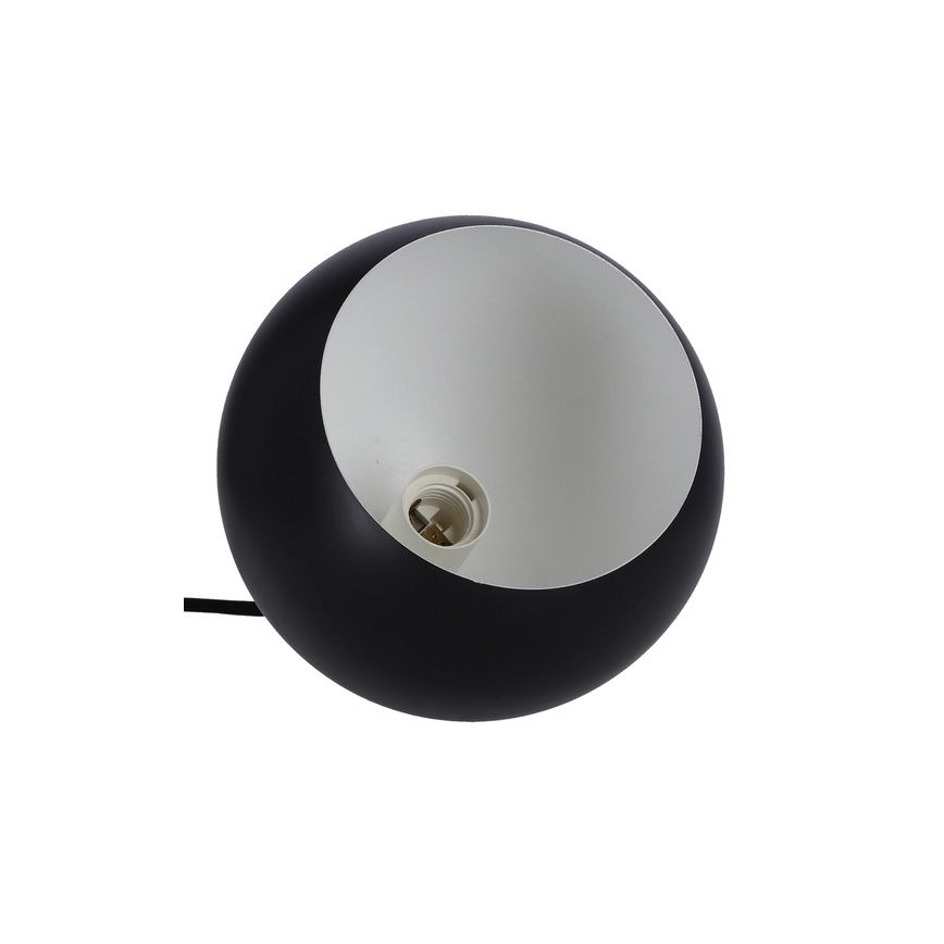 Lestenec na vrvici FLEN 1xE27/40W/230V pr. 20 cm črna