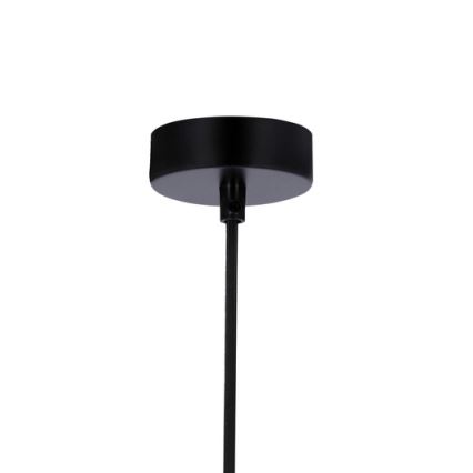 Lestenec na vrvici FLEN 1xE27/40W/230V pr. 20 cm črna