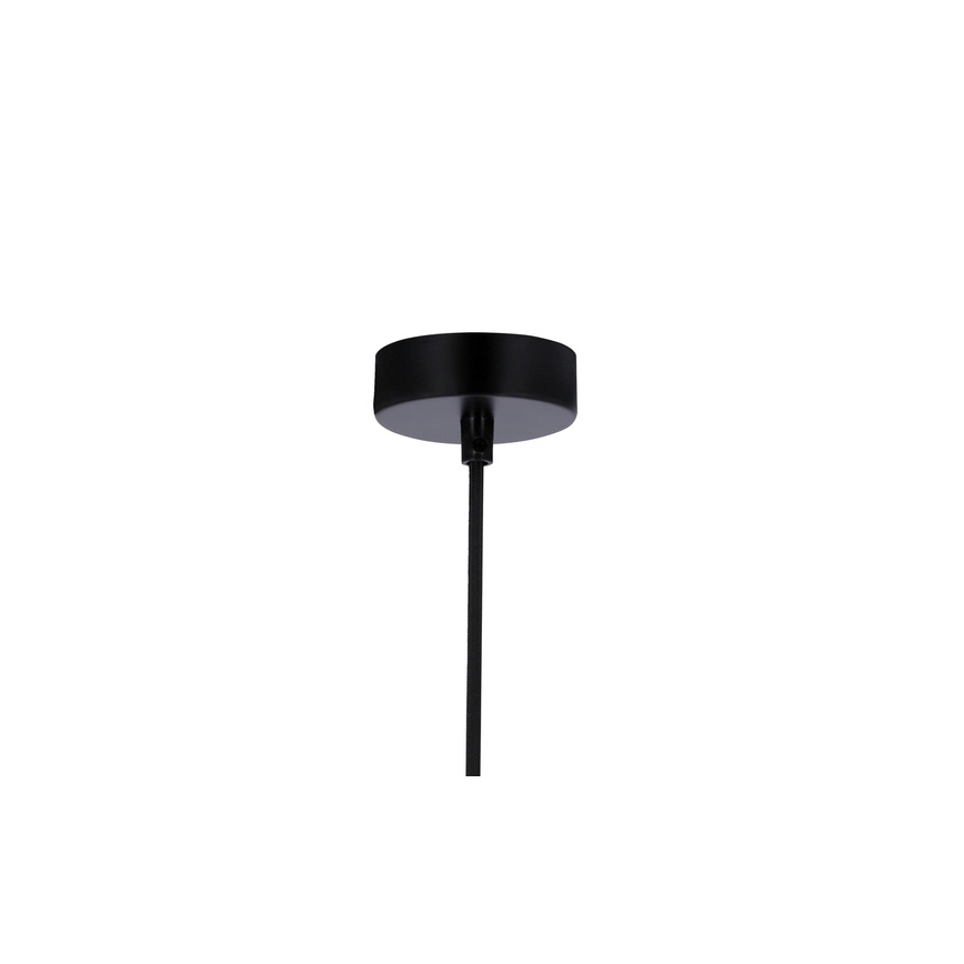 Lestenec na vrvici FLEN 1xE27/40W/230V pr. 20 cm črna