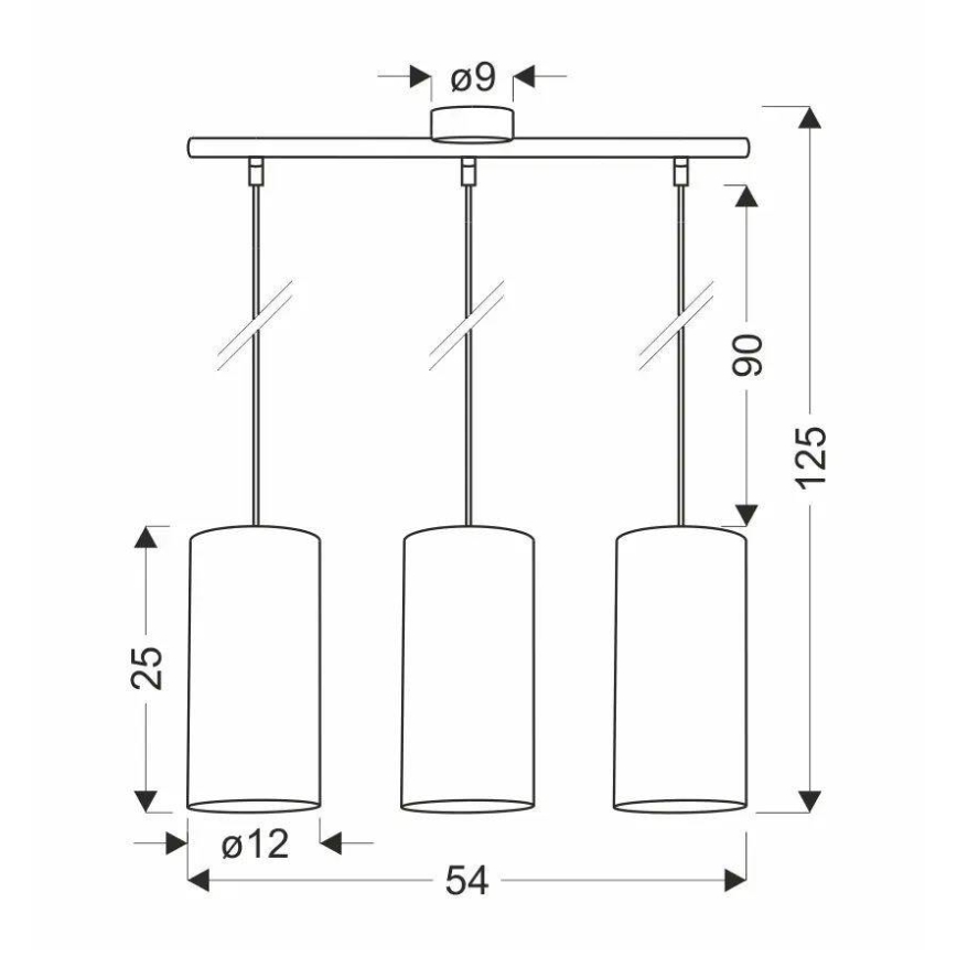 Lestenec na vrvici FLERI 3xE27/60W/230V ratan