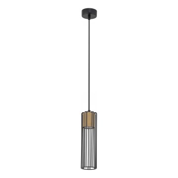 Lestenec na vrvici FOBIA 1xGU10/25W/230V črna/zlata