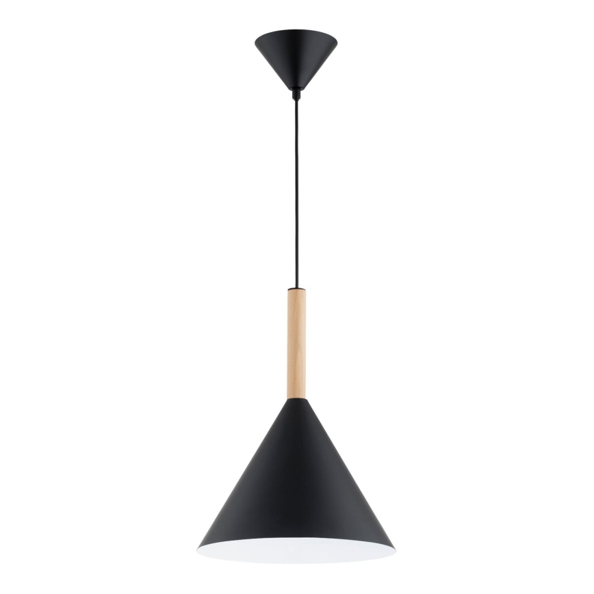 Lestenec na vrvici FUKS 1xE27/15W/230V črna/bež