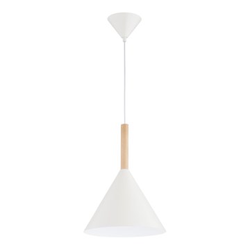 Lestenec na vrvici FUKS 1xE27/15W/230V krem barva/bež