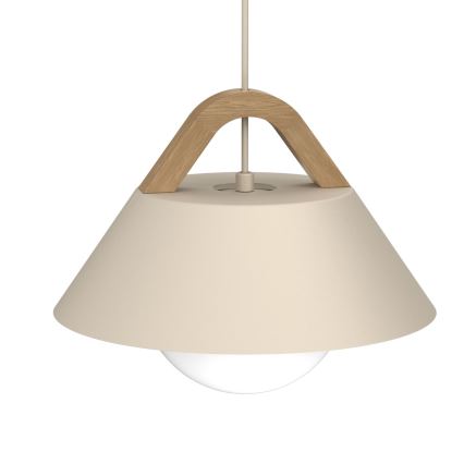 Lestenec na vrvici FUNDA 1xE27/15W/230V, bež