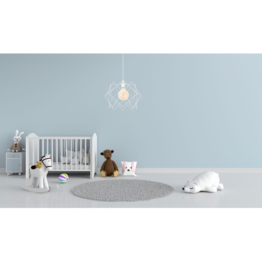 Lestenec na vrvici GALL 1xE27/60W/230V bel