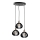 Lestenec na vrvici GEM 3xE27/60W/230V