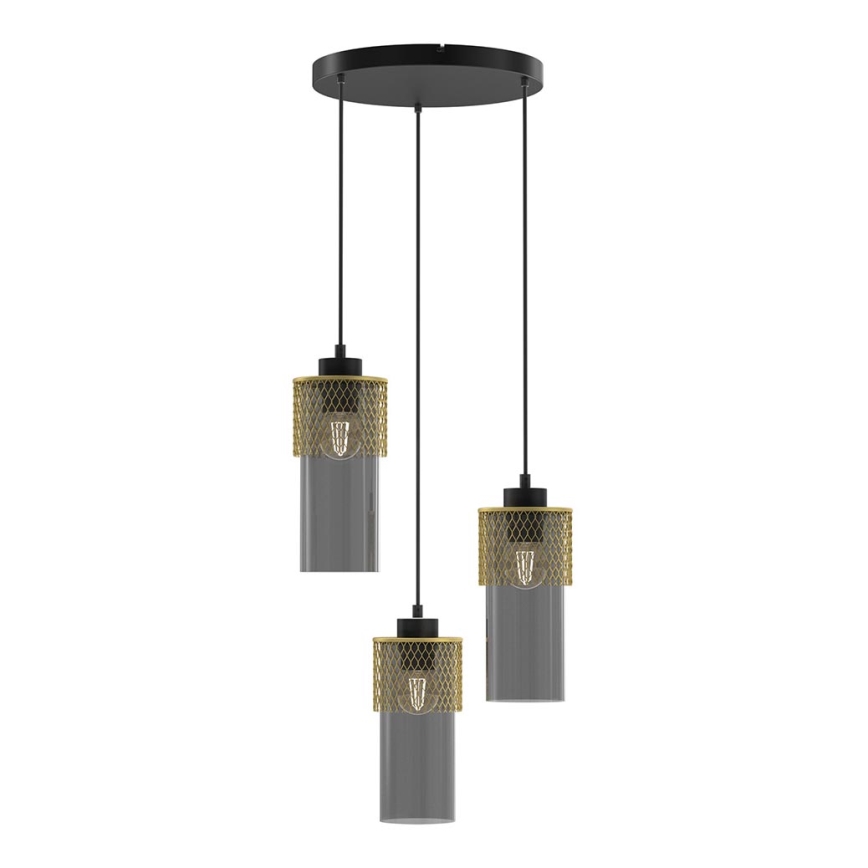 Lestenec na vrvici GLAM 3xE27/60W/230V