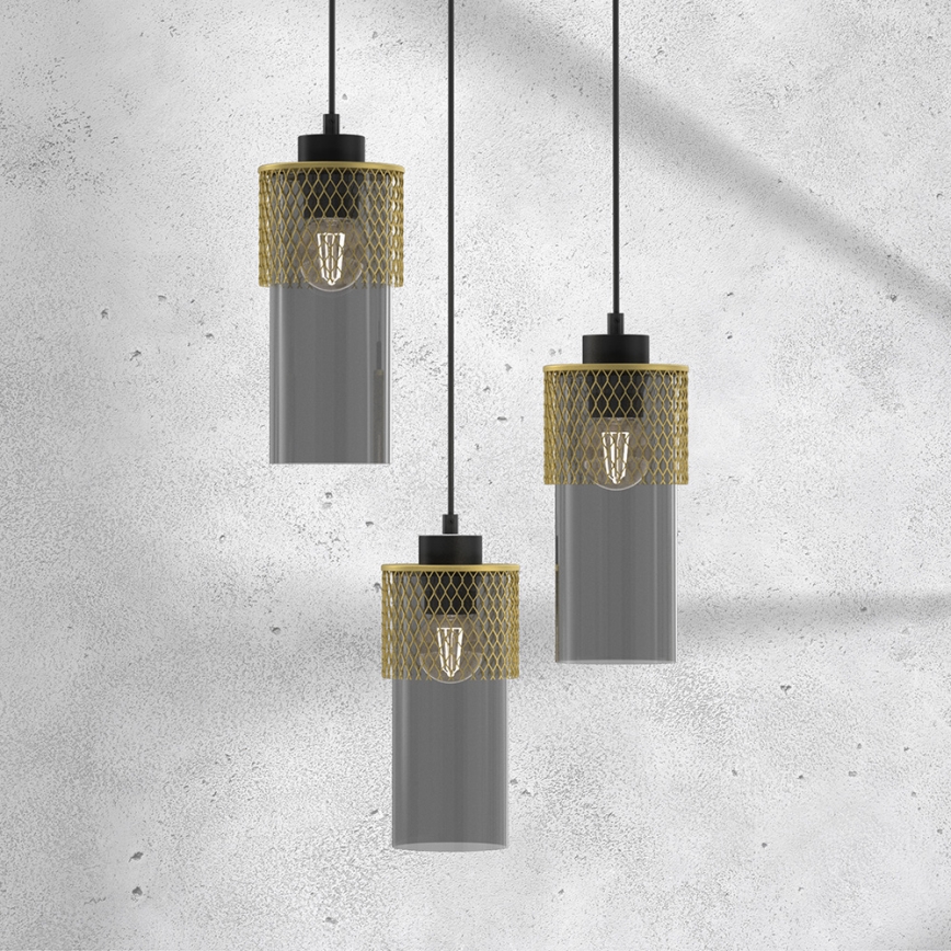 Lestenec na vrvici GLAM 3xE27/60W/230V
