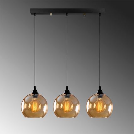 Lestenec na vrvici GOLD 3xE27/40W/230V